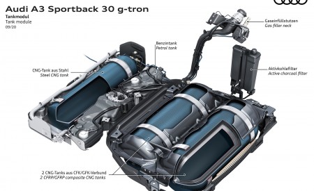 2021 Audi A3 Sportback 30 g-tron Tank modul Wallpapers 450x275 (16)