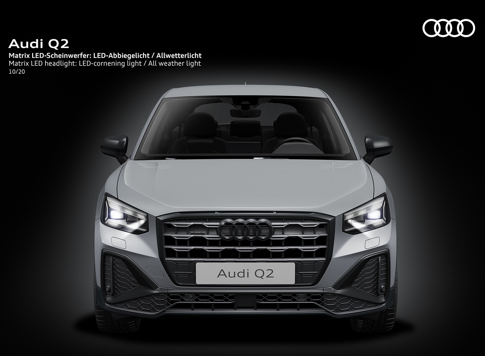 2021 Audi Q2 Matrix LED headlight LED-cornering light or All weather light Wallpapers #67 of 196