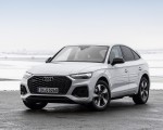 2021 Audi Q5 Sportback (Color: Glacier White) Front Three-Quarter Wallpapers  150x120