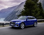 2021 Audi Q5 Sportback (Color: Ultra Blue) Front Three-Quarter Wallpapers  150x120