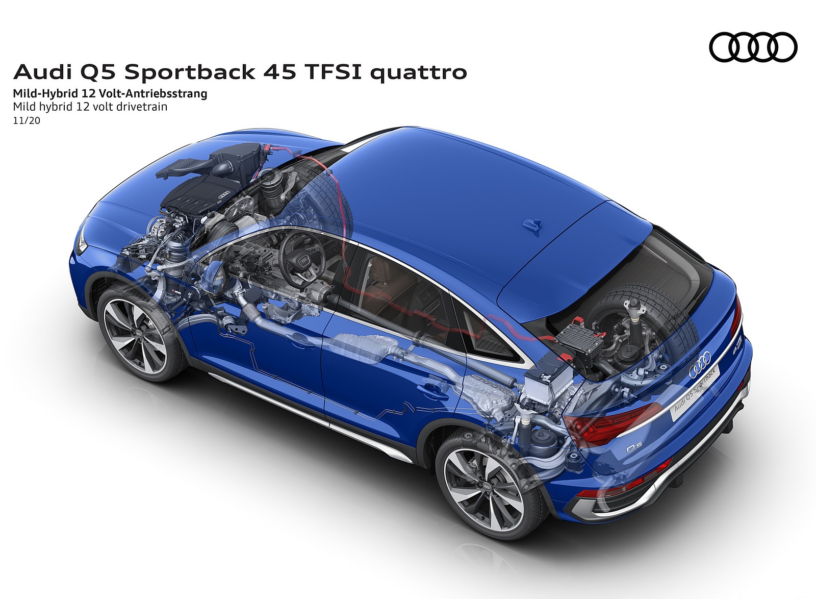 2021 Audi Q5 Sportback Mild hybrid 12 volt drivetrain Wallpapers  #105 of 158