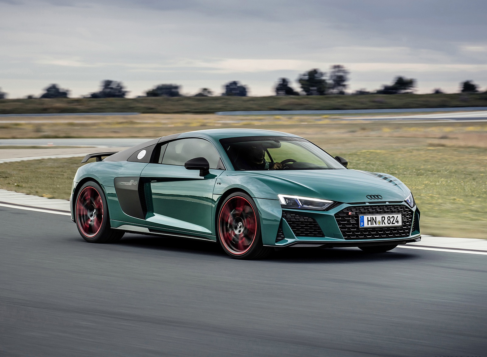 2021 Audi R8 Green Hell (Color: Tioman Green) Front Three-Quarter Wallpapers  (3)