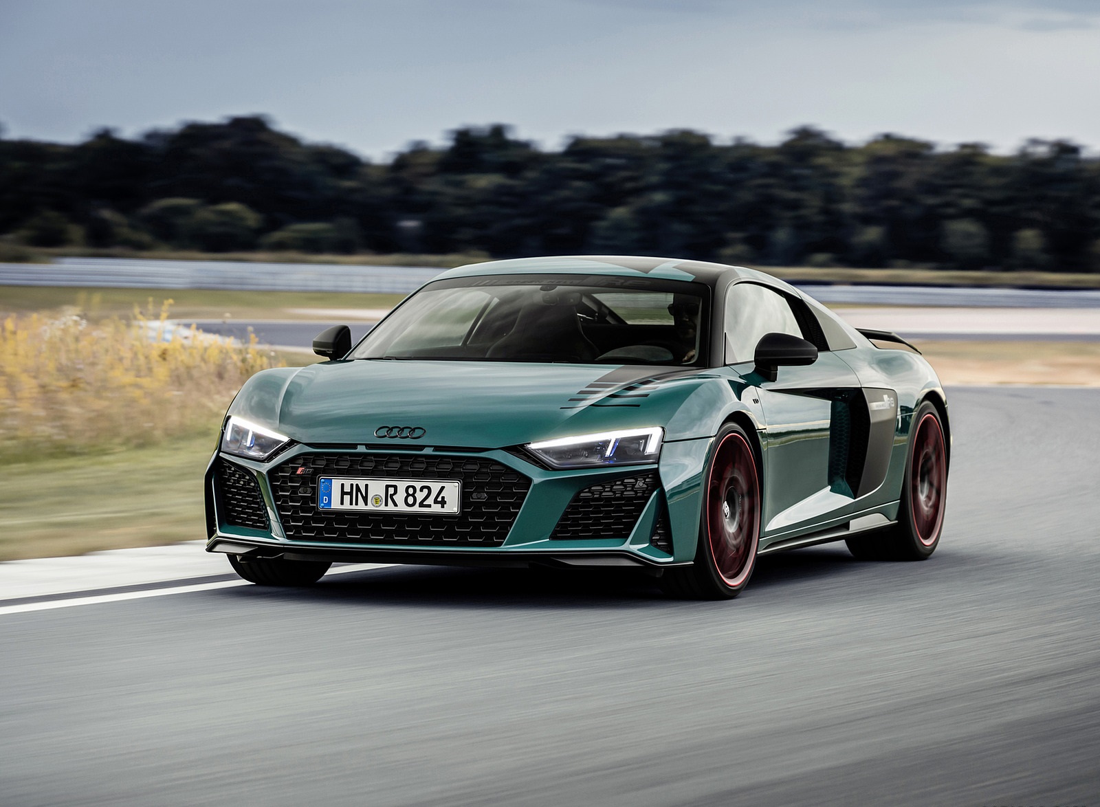 2021 Audi R8 Green Hell (Color: Tioman Green) Front Three-Quarter Wallpapers  (1)