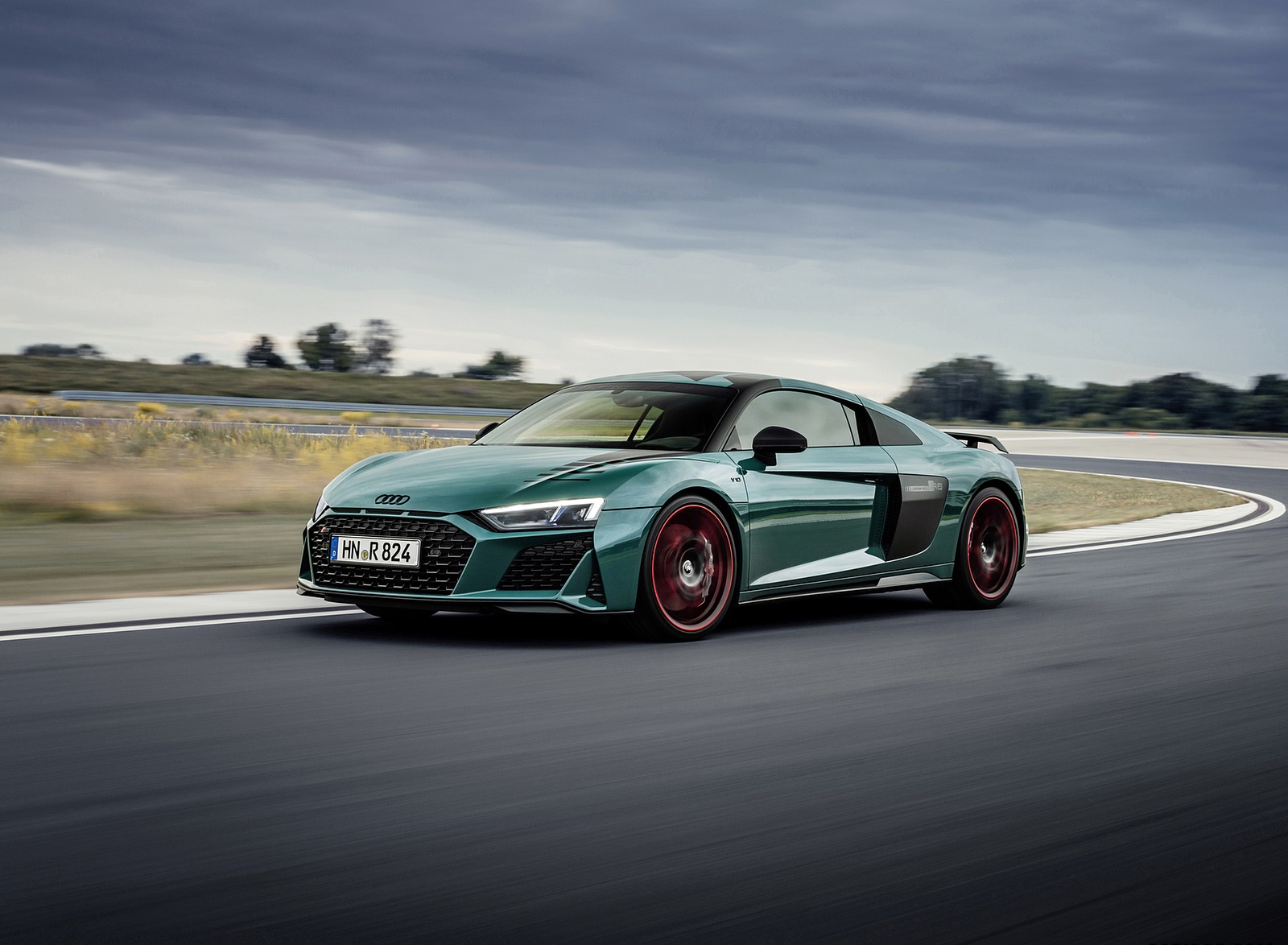 2021 Audi R8 Green Hell (Color: Tioman Green) Front Three-Quarter Wallpapers #4 of 46