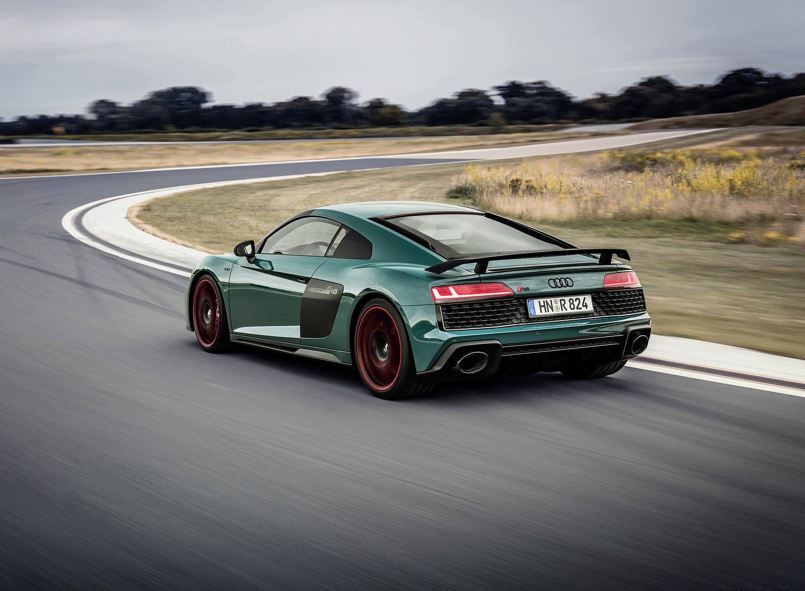 2021 Audi R8 Green Hell (Color: Tioman Green) Rear Three-Quarter Wallpapers (6)