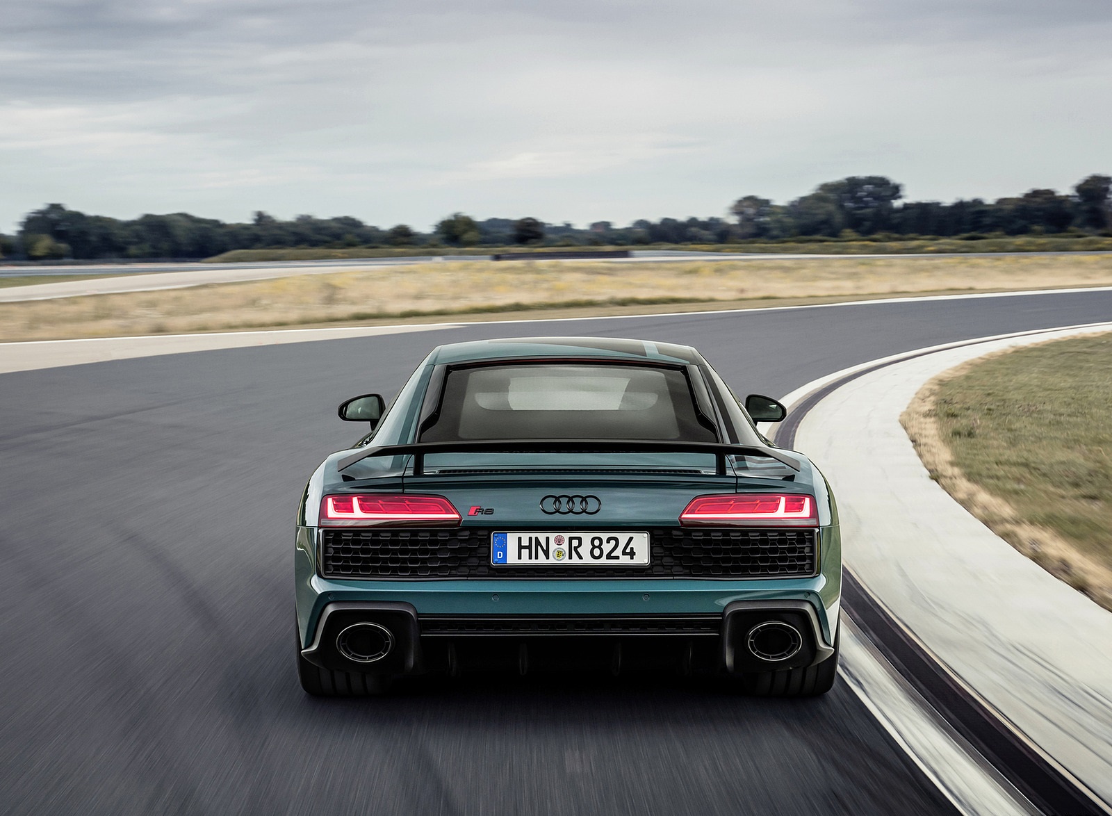 2021 Audi R8 Green Hell (Color: Tioman Green) Rear Wallpapers #8 of 46