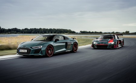 2021 Audi R8 Green Hell (Color: Tioman Green) and R8 LMS Wallpapers 450x275 (11)