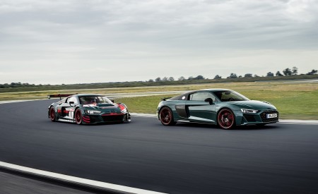 2021 Audi R8 Green Hell (Color: Tioman Green) and R8 LMS Wallpapers 450x275 (12)