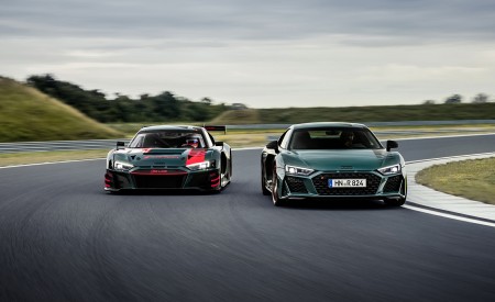 2021 Audi R8 Green Hell (Color: Tioman Green) and R8 LMS Wallpapers 450x275 (16)