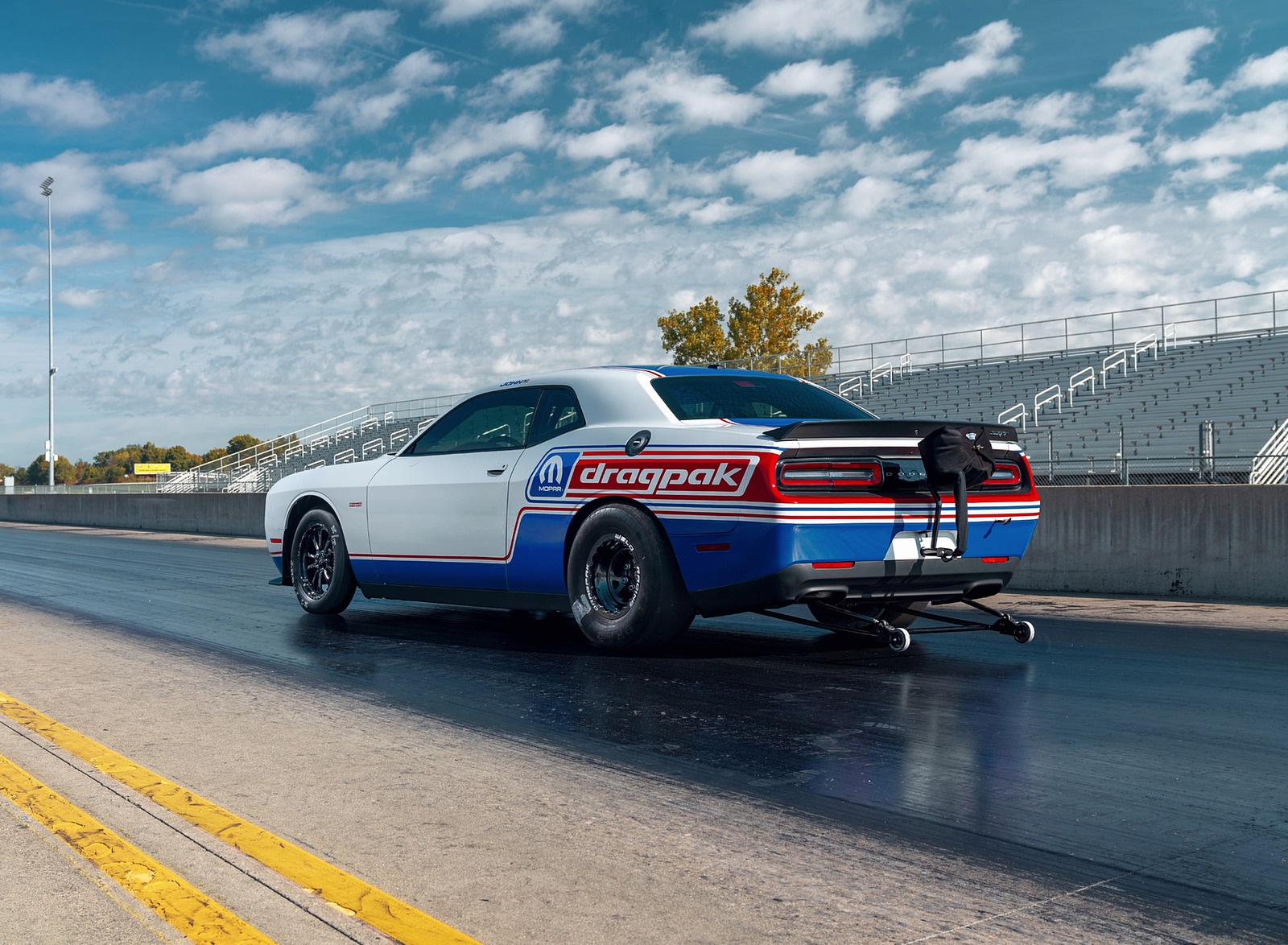 2021 Dodge Challenger Mopar Drag Pak Rear Three-Quarter Wallpapers (10)