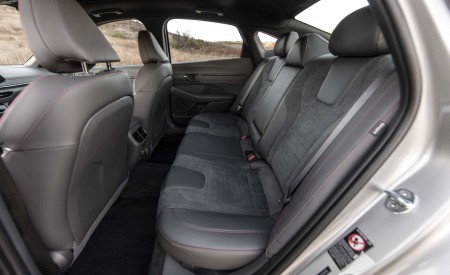 2021 Hyundai Sonata N Line (Color: Silver Pearl) Interior Rear Seats Wallpapers 450x275 (98)