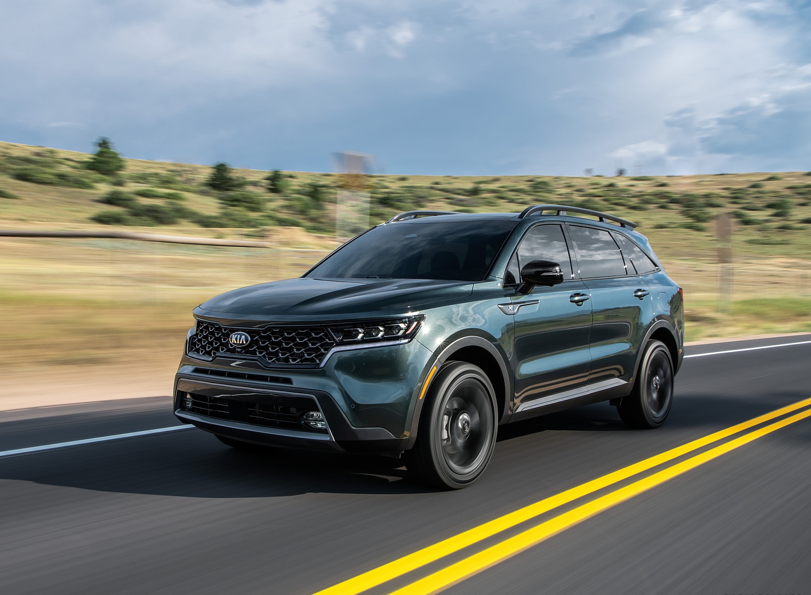 2021 Kia Sorento X-Line Front Three-Quarter Wallpapers (2)