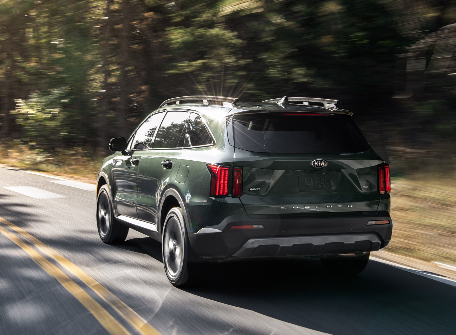 2021 Kia Sorento X-Line Rear Three-Quarter Wallpapers (5)