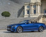 2021 Mercedes-AMG E 53 4MATIC+ Cabriolet (Color: Magno Brilliant Blue) Front Three-Quarter Wallpapers 150x120