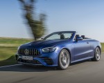 2021 Mercedes-AMG E 53 4MATIC+ Cabriolet (Color: Magno Brilliant Blue) Front Three-Quarter Wallpapers 150x120