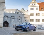 2021 Mercedes-AMG E 53 4MATIC+ Cabriolet (Color: Magno Brilliant Blue) Front Three-Quarter Wallpapers 150x120