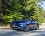 2021 Mercedes-AMG E 53 4MATIC+ Cabriolet (Color: Magno Brilliant Blue) Front Three-Quarter Wallpapers 150x120