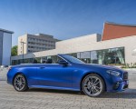 2021 Mercedes-AMG E 53 4MATIC+ Cabriolet (Color: Magno Brilliant Blue) Side Wallpapers 150x120