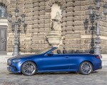 2021 Mercedes-AMG E 53 4MATIC+ Cabriolet (Color: Magno Brilliant Blue) Side Wallpapers 150x120