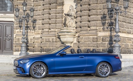 2021 Mercedes-AMG E 53 4MATIC+ Cabriolet (Color: Magno Brilliant Blue) Side Wallpapers 450x275 (86)