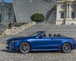 2021 Mercedes-AMG E 53 4MATIC+ Cabriolet (Color: Magno Brilliant Blue) Side Wallpapers 150x120