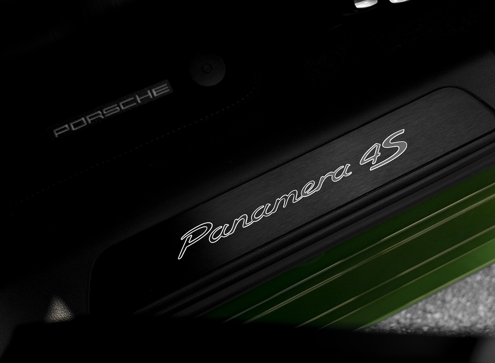 2021 Porsche Panamera 4S (Color: Mamba Green Metallic) Door Sill Wallpapers #45 of 46