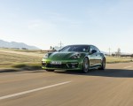 2021 Porsche Panamera 4S (Color: Mamba Green Metallic) Front Three-Quarter Wallpapers 150x120