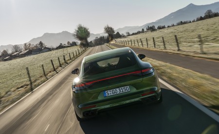 2021 Porsche Panamera 4S (Color: Mamba Green Metallic) Rear Wallpapers 450x275 (10)