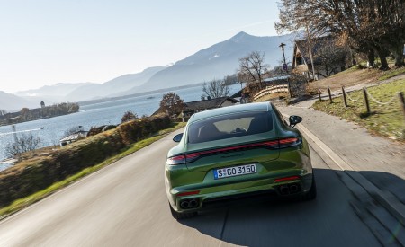 2021 Porsche Panamera 4S (Color: Mamba Green Metallic) Rear Wallpapers 450x275 (14)