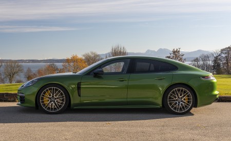 2021 Porsche Panamera 4S (Color: Mamba Green Metallic) Side Wallpapers 450x275 (29)