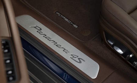 2021 Porsche Panamera 4S E-Hybrid (Color: Gentian Blue Metallic) Door Sill Wallpapers 450x275 (100)