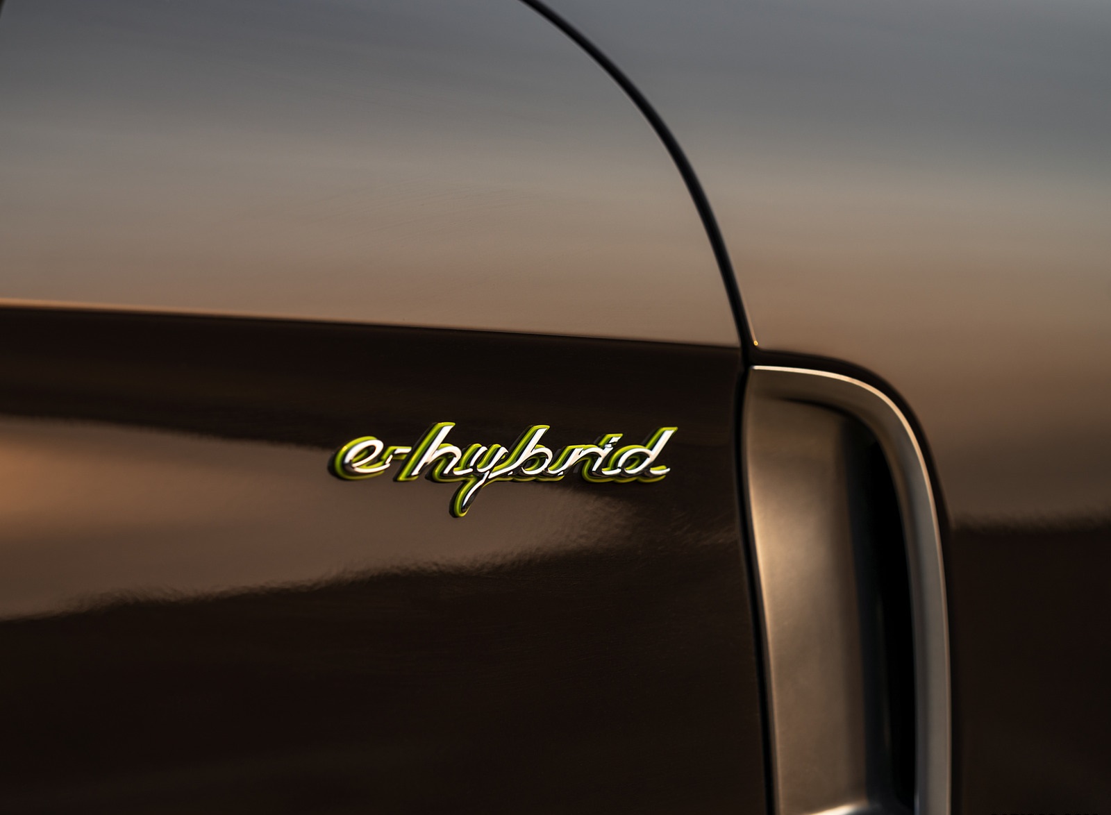 2021 Porsche Panamera 4S E-Hybrid (Color: Truffle Brown Metallic) Badge Wallpapers #23 of 108