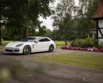 2021 Porsche Panamera 4S E-Hybrid Sport Turismo (Color: Carrara White Metallic) Front Three-Quarter Wallpapers 150x120