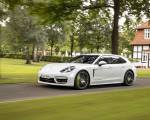 2021 Porsche Panamera 4S E-Hybrid Sport Turismo (Color: Carrara White Metallic) Front Three-Quarter Wallpapers 150x120