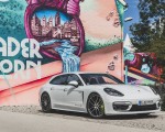 2021 Porsche Panamera 4S E-Hybrid Sport Turismo (Color: Carrara White Metallic) Front Three-Quarter Wallpapers 150x120