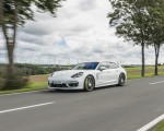 2021 Porsche Panamera 4S E-Hybrid Sport Turismo (Color: Carrara White Metallic) Front Three-Quarter Wallpapers 150x120