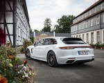 2021 Porsche Panamera 4S E-Hybrid Sport Turismo (Color: Carrara White Metallic) Rear Three-Quarter Wallpapers 150x120