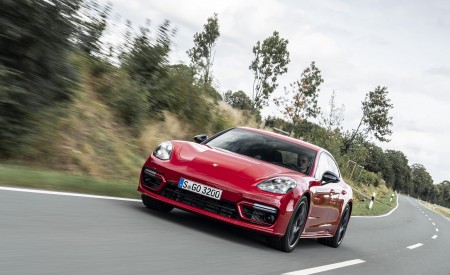 2021 Porsche Panamera GTS (Color: Carmine Red) Front Wallpapers 450x275 (17)
