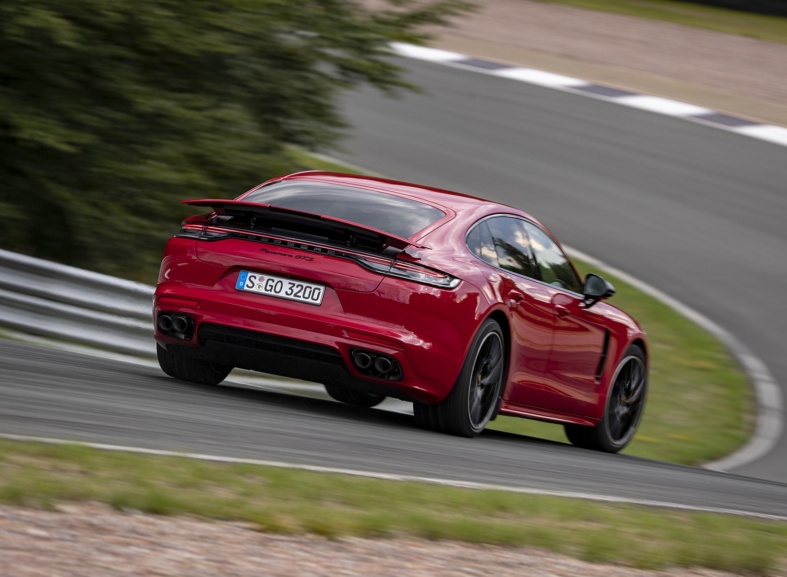 2021 Porsche Panamera GTS (Color: Carmine Red) Rear Three-Quarter Wallpapers (6)