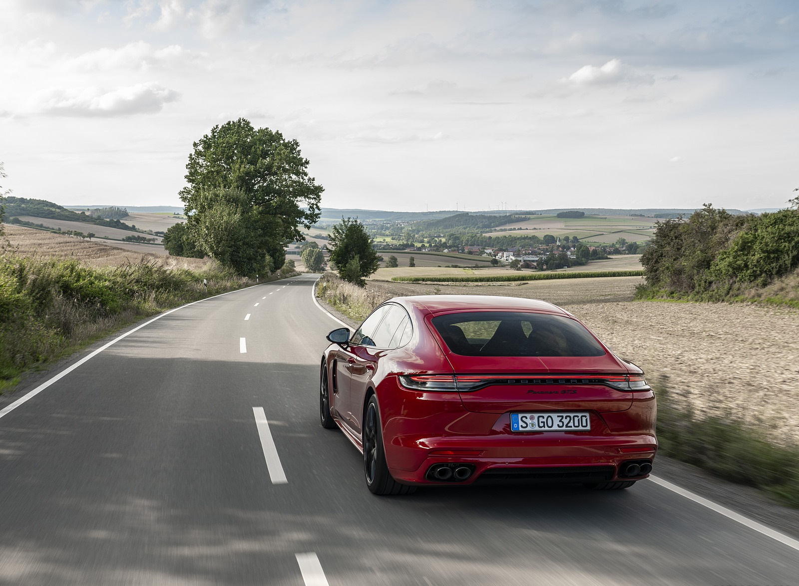 2021 Porsche Panamera GTS (Color: Carmine Red) Rear Wallpapers #8 of 117