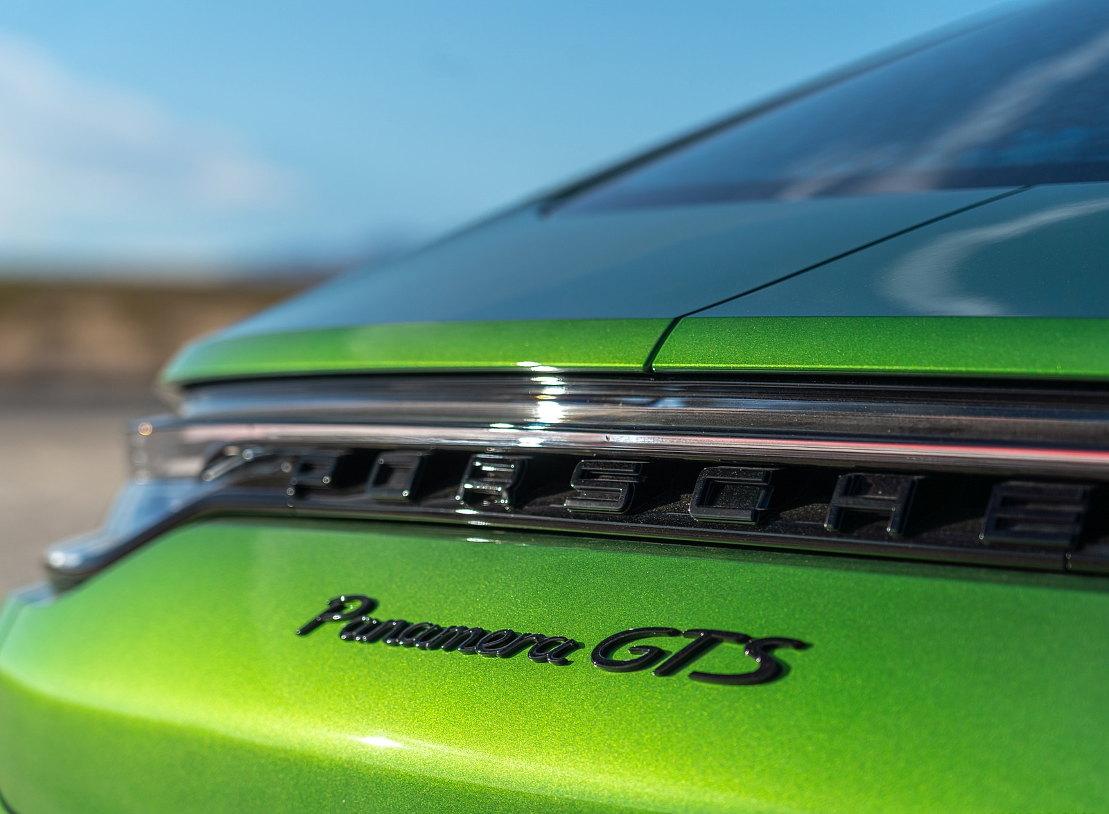 2021 Porsche Panamera GTS (Color: Mamba Green) Badge Wallpapers #105 of 117