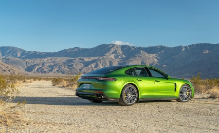 2021 Porsche Panamera GTS (Color: Mamba Green) Rear Three-Quarter Wallpapers 450x275 (92)