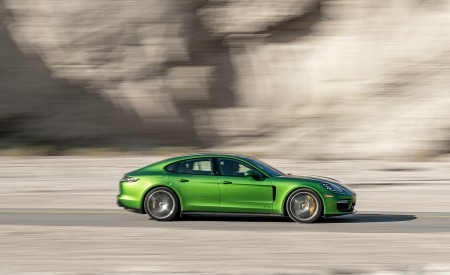 2021 Porsche Panamera GTS (Color: Mamba Green) Side Wallpapers 450x275 (79)