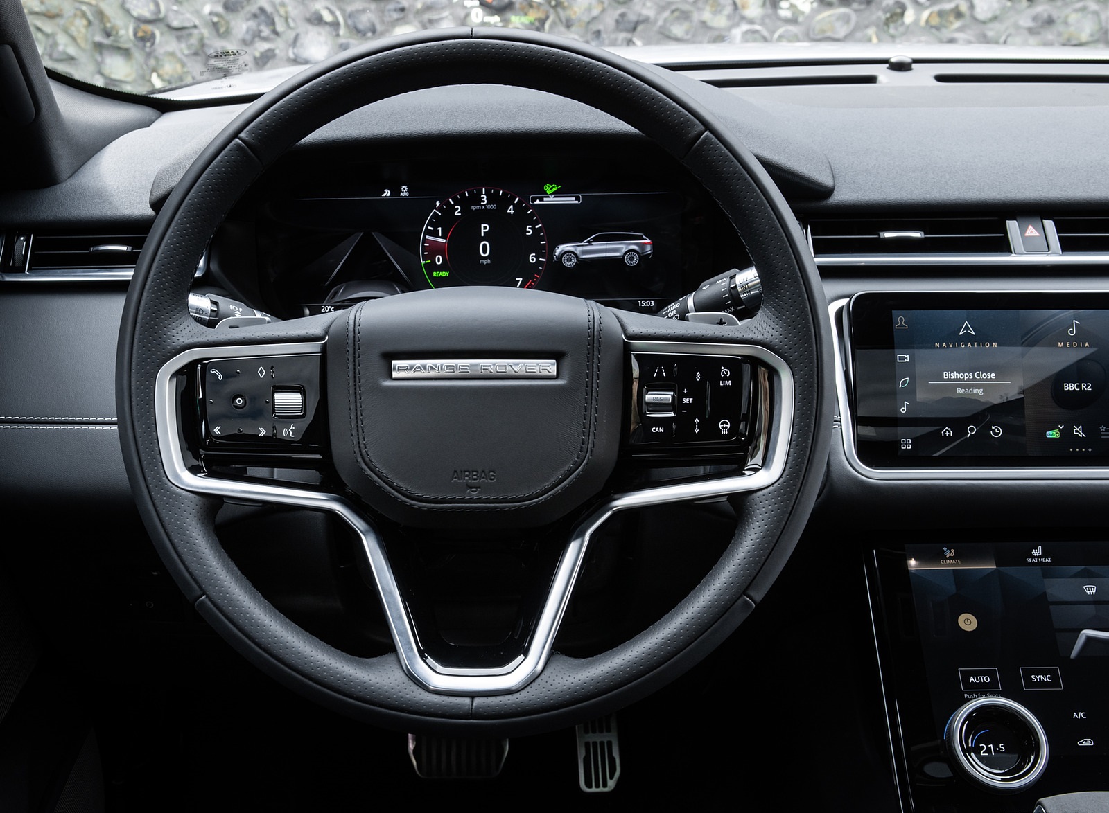 2021 Range Rover Velar Interior Steering Wheel Wallpapers #36 of 55