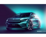 2021 Škoda ENYAQ iV Design Sketch Wallpapers  150x120