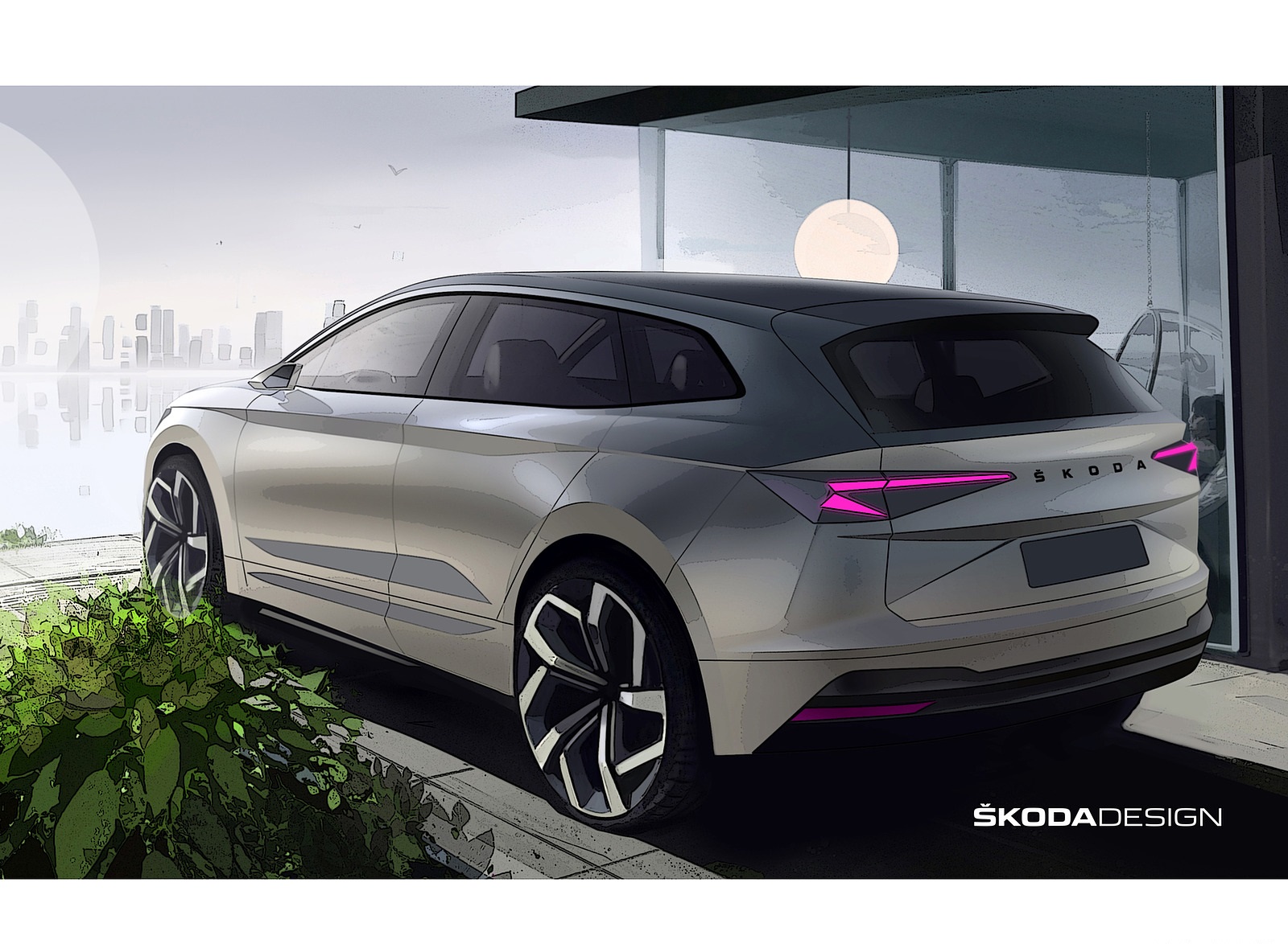 2021 Škoda ENYAQ iV Design Sketch Wallpapers #156 of 184