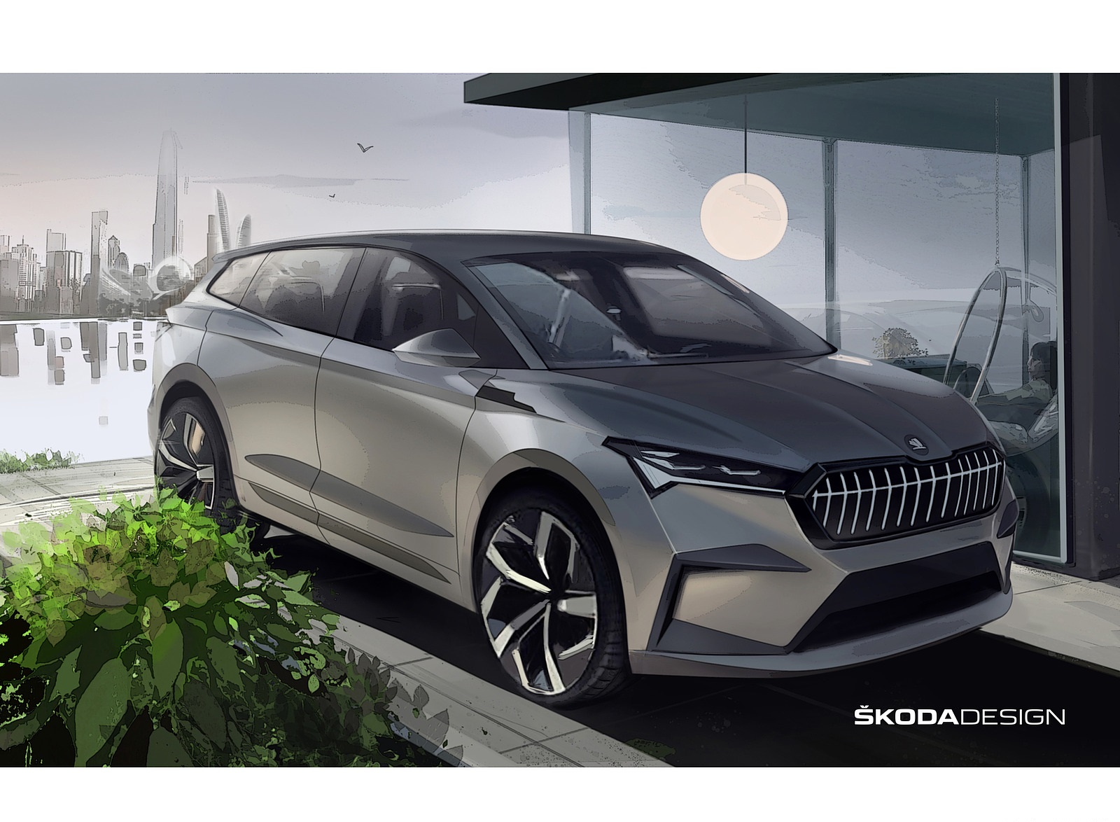 2021 Škoda ENYAQ iV Design Sketch Wallpapers #155 of 184