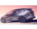 2021 Škoda ENYAQ iV Design Sketch Wallpapers 150x120
