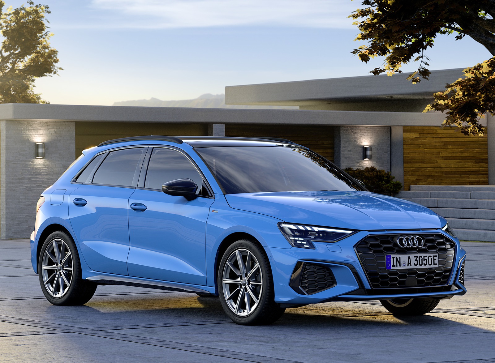 2021 Audi A3 Sportback TFSI e Plug-In Hybrid (Color: Turbo Blue) Front Three-Quarter Wallpapers #135 of 141