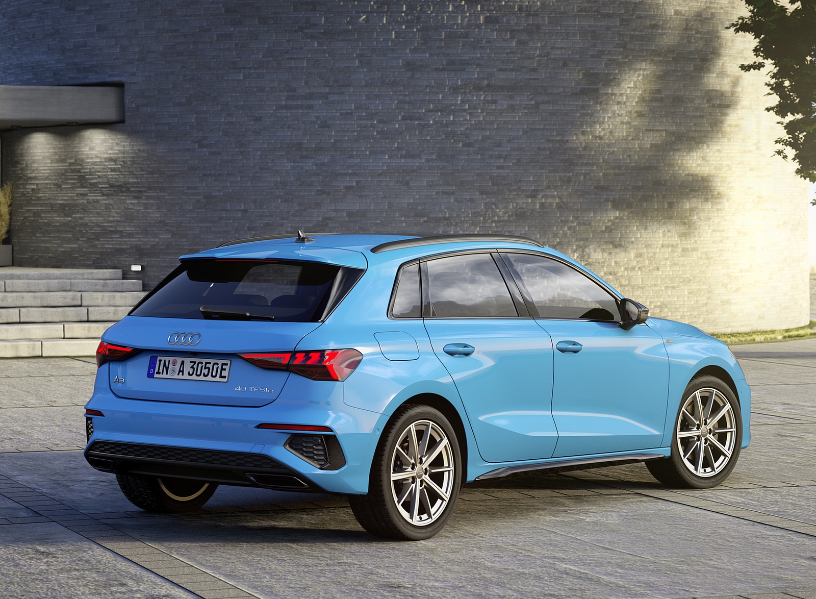 2021 Audi A3 Sportback TFSI e Plug-In Hybrid (Color: Turbo Blue) Rear Three-Quarter Wallpapers #137 of 141